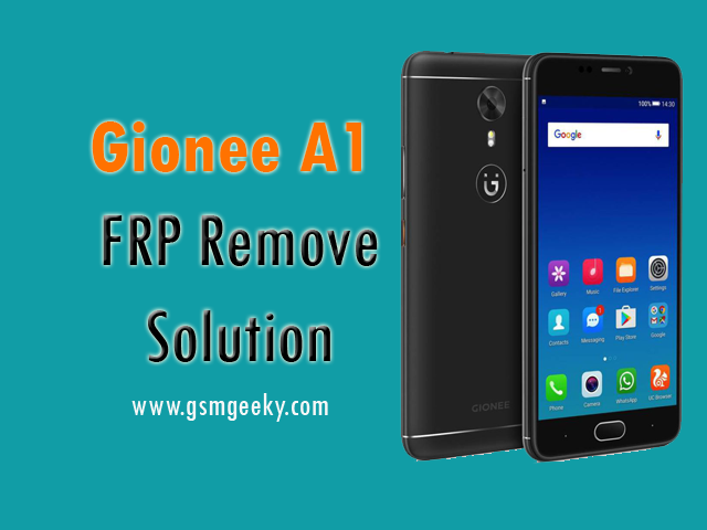 Gionee_A1_FRP_remove_solution