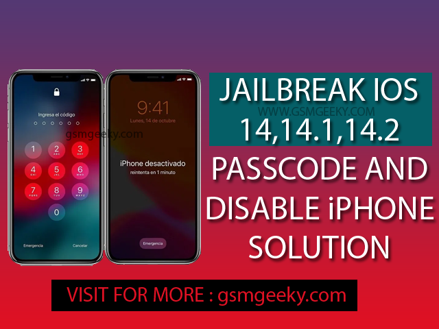 ios 14 passcode disable iphone jailbreak