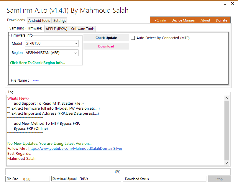 Download Samfirm Tool V3.1 with Complete FRP Bypass Guide