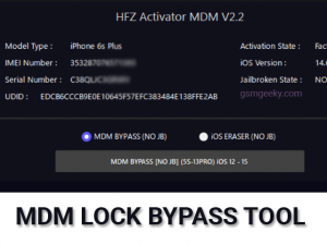 hfz mdm lock remove